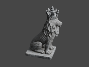 LION Statue C4D added 3D Model