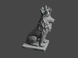 LION Statue C4D added 3D Model
