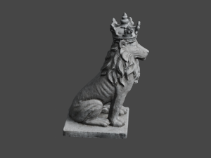 LION Statue C4D added 3D Model