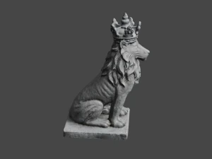 LION Statue C4D added 3D Model