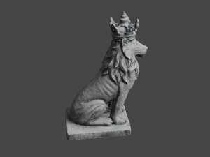 LION Statue C4D added 3D Model