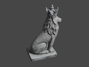 LION Statue C4D added 3D Model