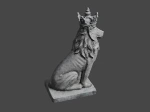 LION Statue C4D added 3D Model