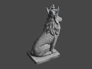 LION Statue C4D added 3D Model