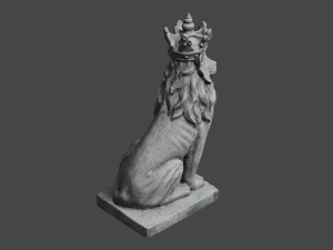 LION Statue C4D added 3D Model