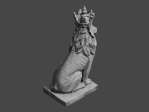 LION Statue C4D added 3D Model
