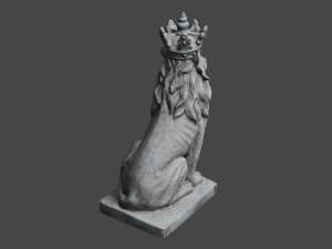 LION Statue C4D added 3D Model