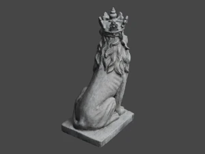 LION Statue C4D added 3D Model