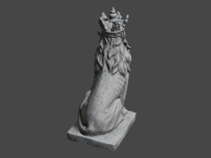 LION Statue C4D added 3D Model