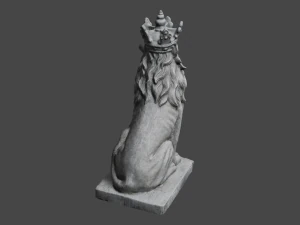LION Statue C4D added 3D Model