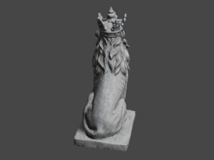 LION Statue C4D added 3D Model