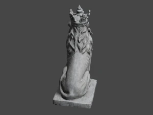 LION Statue C4D added 3D Model