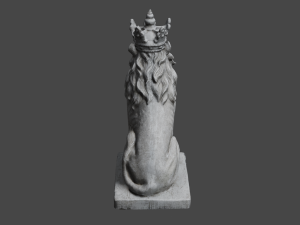 LION Statue C4D added 3D Model