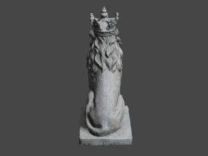 LION Statue C4D added 3D Model