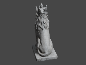 LION Statue C4D added 3D Model