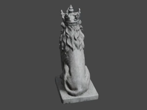 LION Statue C4D added 3D Model