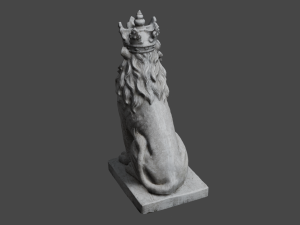 LION Statue C4D added 3D Model