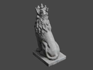 LION Statue C4D added 3D Model