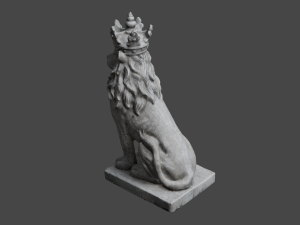 LION Statue C4D added 3D Model