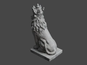 LION Statue C4D added 3D Model