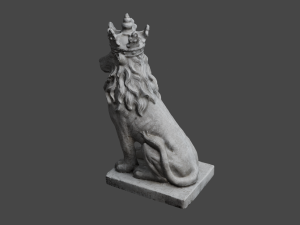 LION Statue C4D added 3D Model