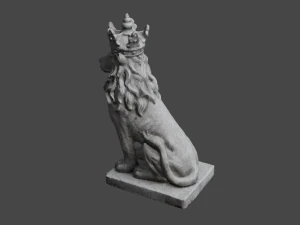 LION Statue C4D added 3D Model