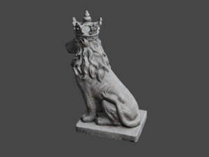 LION Statue C4D added 3D Model