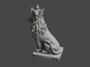 LION Statue C4D added 3D Model