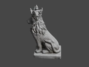 LION Statue C4D added 3D Model