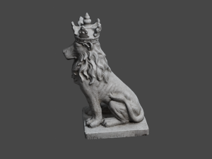 LION Statue C4D added 3D Model