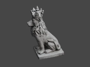 LION Statue C4D added 3D Model