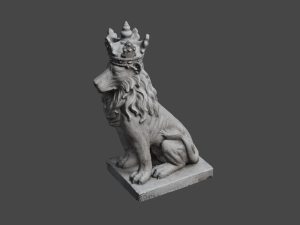 LION Statue C4D added 3D Model