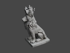 LION Statue C4D added 3D Model