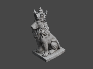 LION Statue C4D added 3D Model