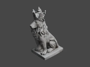 LION Statue C4D added 3D Model