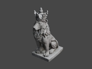 LION Statue C4D added 3D Model