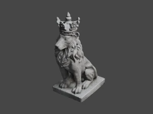 LION Statue C4D added 3D Model