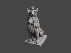 LION Statue C4D added 3D Model
