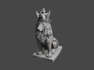 LION Statue C4D added 3D Model