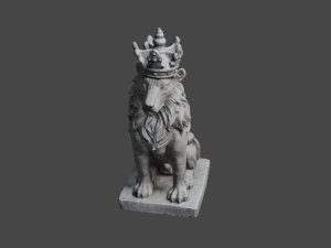 LION Statue C4D added 3D Model