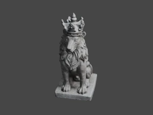 LION Statue C4D added 3D Model