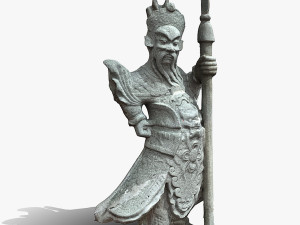 Chinese Guadian1 C4D added 3Dモデル