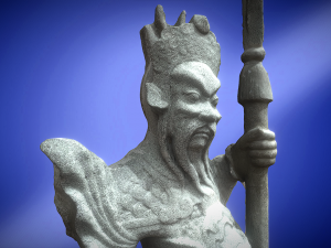 Chinese Guadian1 C4D added 3D Model