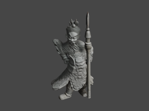 Chinese Guadian1 C4D added 3D Model