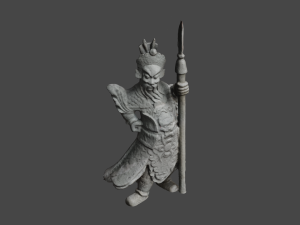 Chinese Guadian1 C4D added 3D Model
