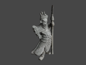 Chinese Guadian1 C4D added 3D Model