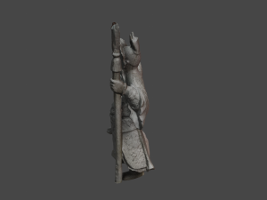 Chinese Guadian1 C4D added 3D Model