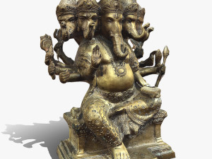 Ganesha 5 Heads C4D added 3Dモデル