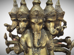 Ganesha 5 Heads C4D added 3D Model
