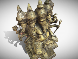 Ganesha 5 Heads C4D added 3D Model
